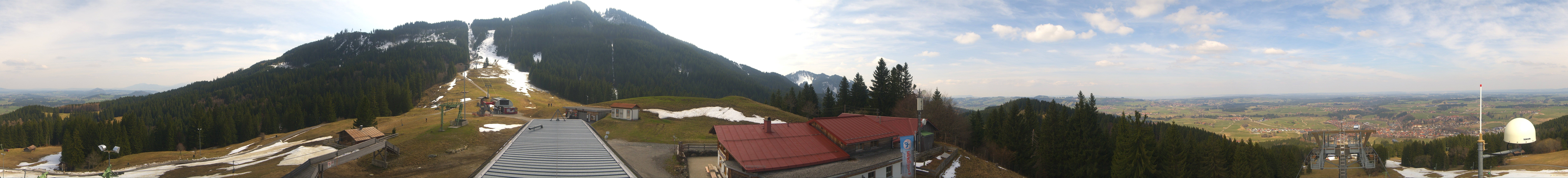 Archived image Webcam Middle station Nesselwang