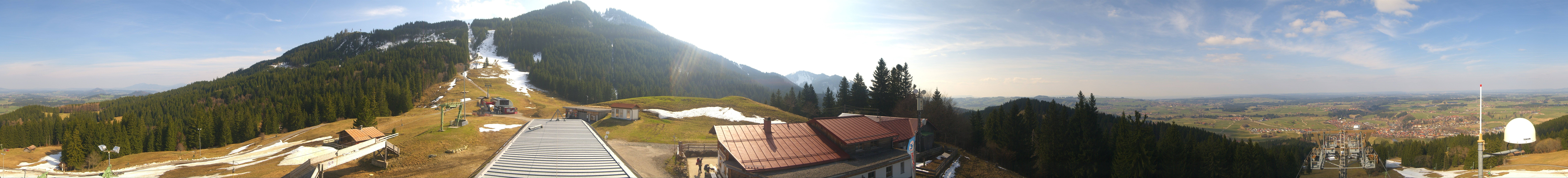 Archived image Webcam Middle station Nesselwang