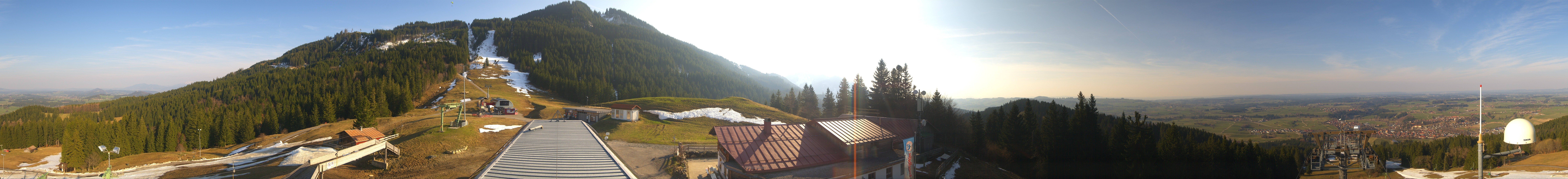 Archived image Webcam Middle station Nesselwang
