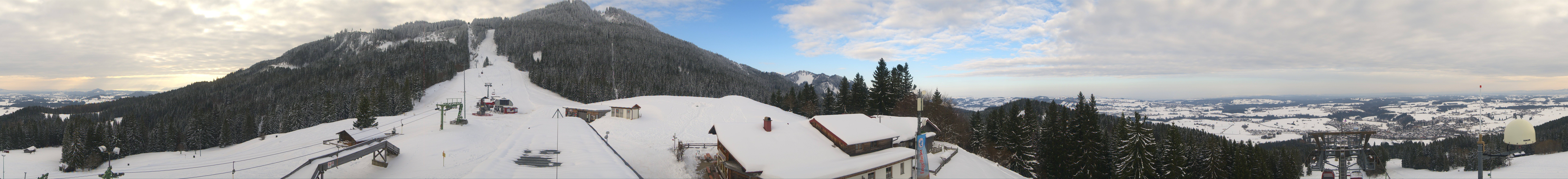 Archived image Webcam Middle station Nesselwang