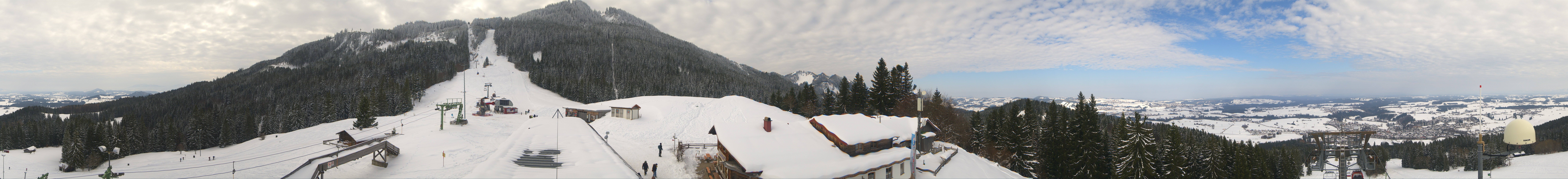 Archiv Foto Webcam Mittelstation Nesselwang