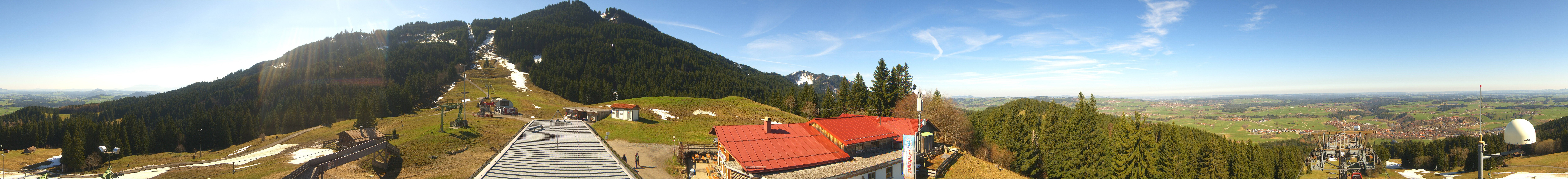 Archiv Foto Webcam Mittelstation Nesselwang