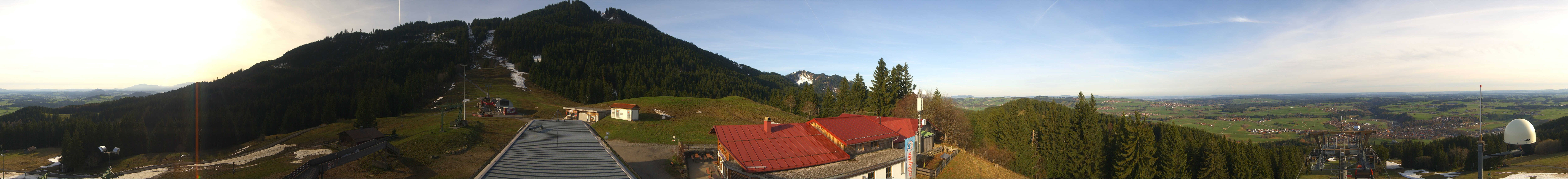 Archived image Webcam Middle station Nesselwang