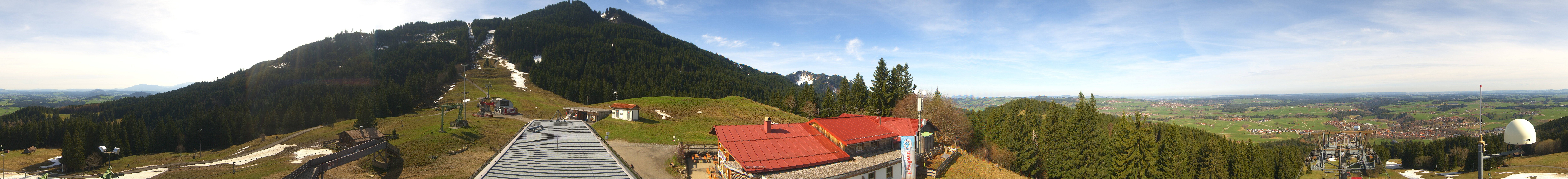 Archived image Webcam Middle station Nesselwang