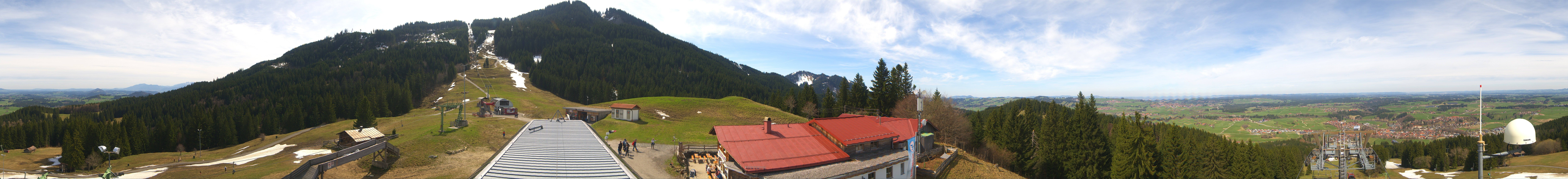 Archived image Webcam Middle station Nesselwang