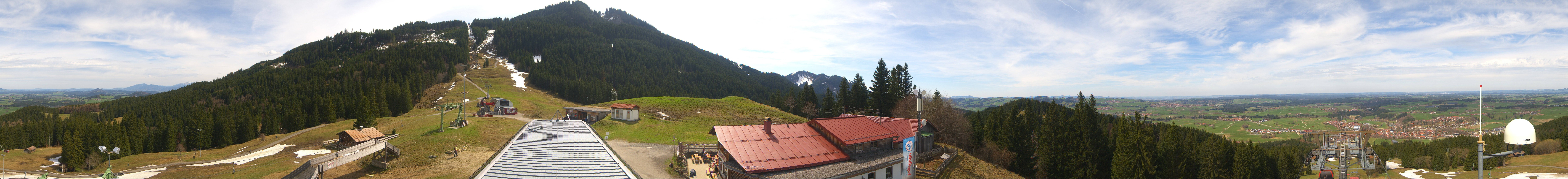 Archived image Webcam Middle station Nesselwang