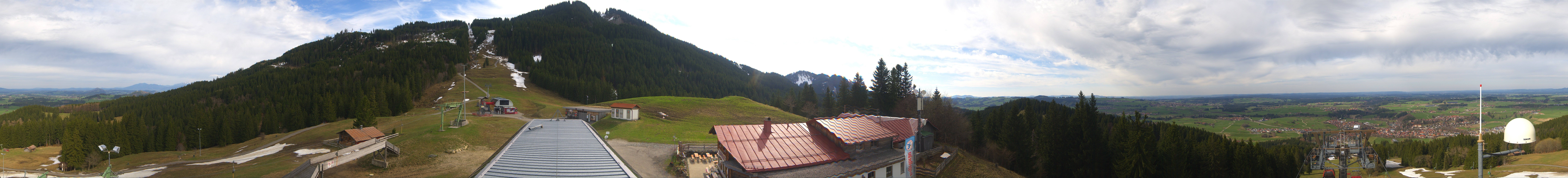 Archiv Foto Webcam Mittelstation Nesselwang