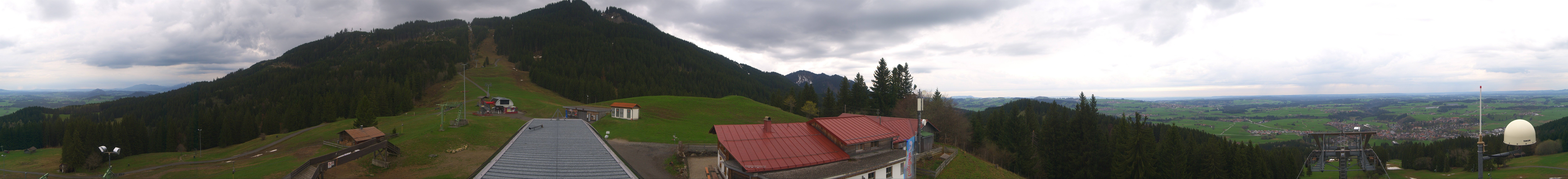 Archived image Webcam Middle station Nesselwang