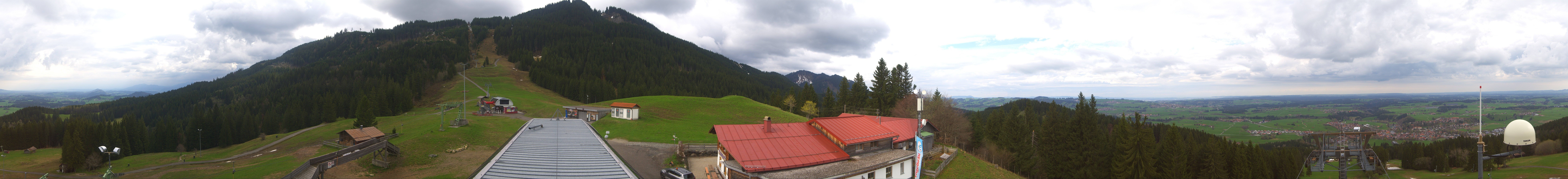 Archived image Webcam Middle station Nesselwang