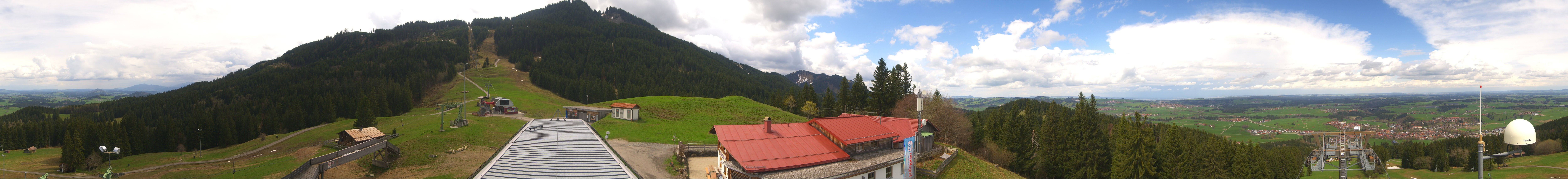 Archived image Webcam Middle station Nesselwang