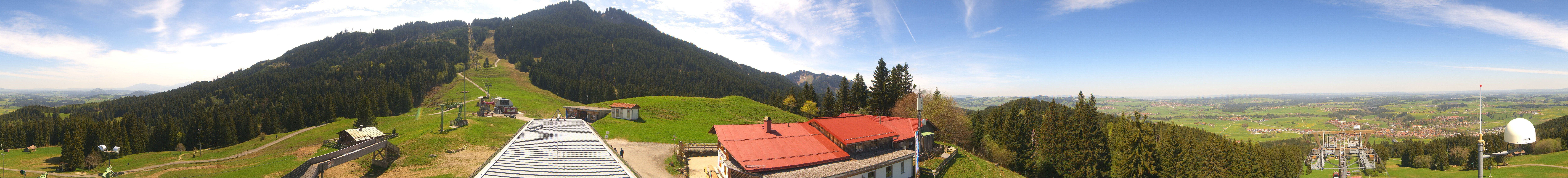 Archived image Webcam Middle station Nesselwang