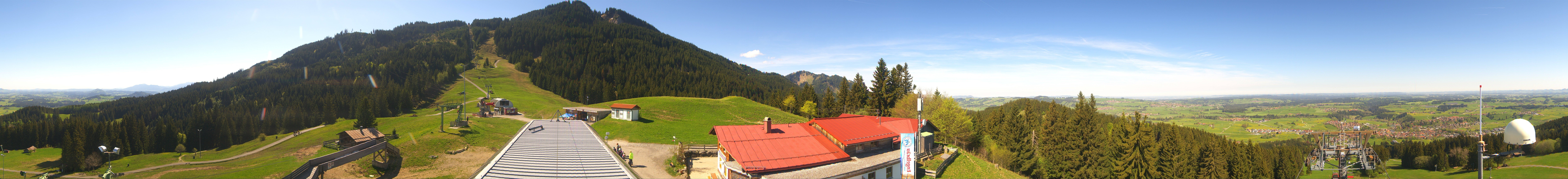 Archived image Webcam Middle station Nesselwang