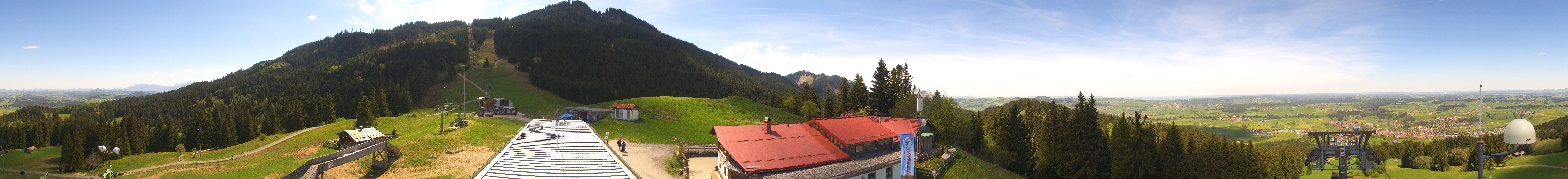 Archived image Webcam Middle station Nesselwang