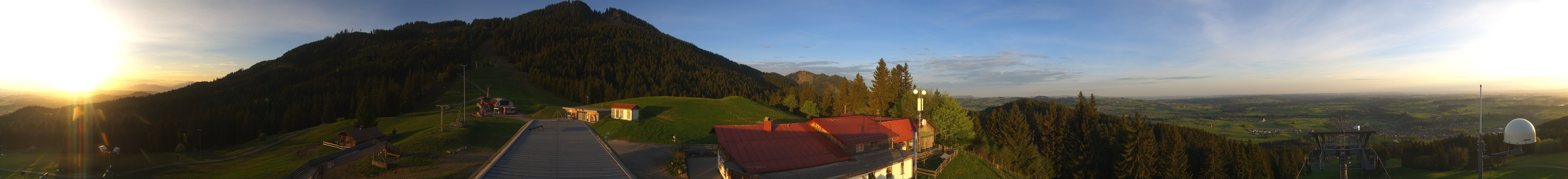 Archived image Webcam Middle station Nesselwang