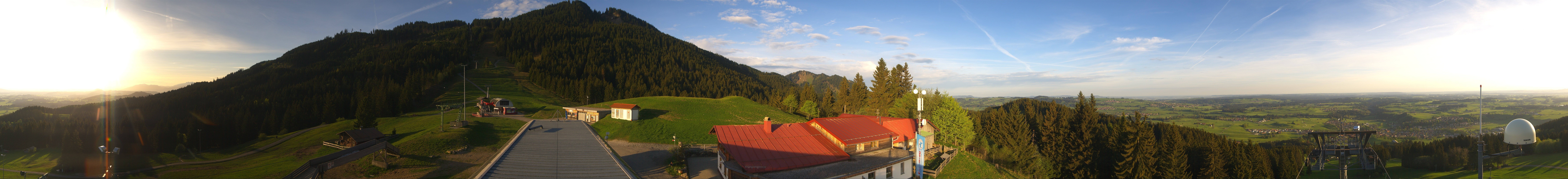 Archived image Webcam Middle station Nesselwang