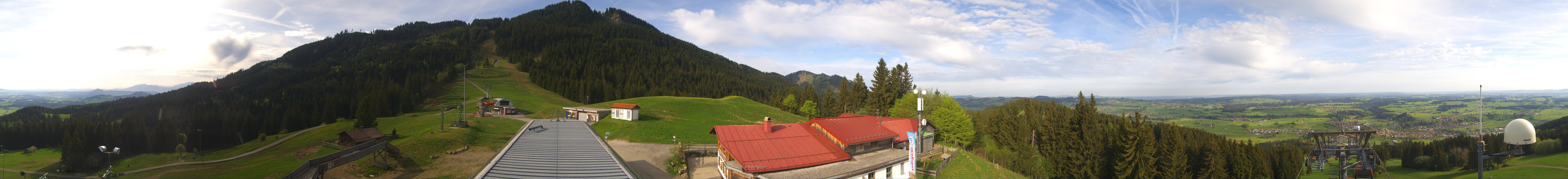 Archived image Webcam Middle station Nesselwang