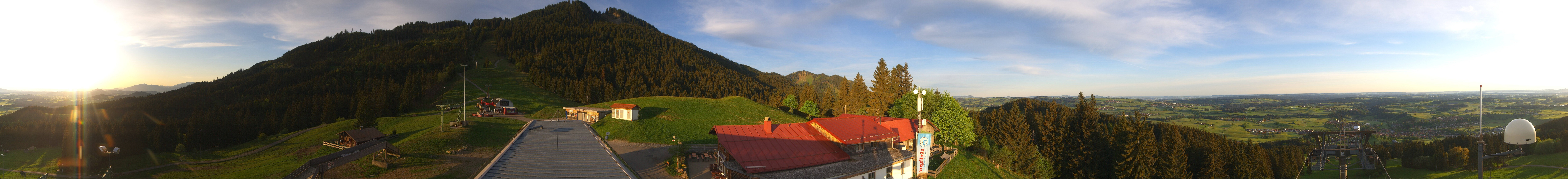 Archived image Webcam Middle station Nesselwang