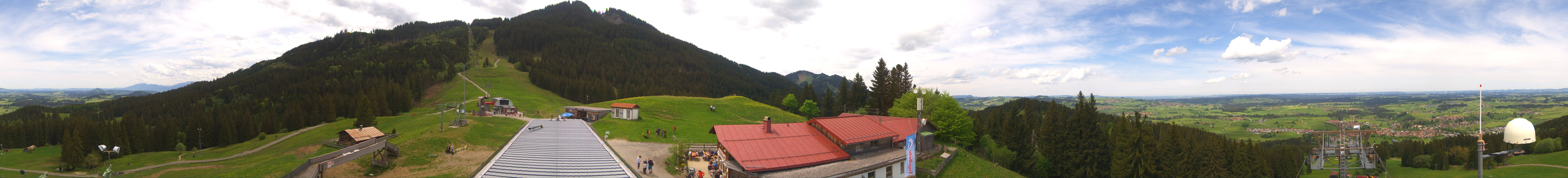 Archiv Foto Webcam Mittelstation Nesselwang