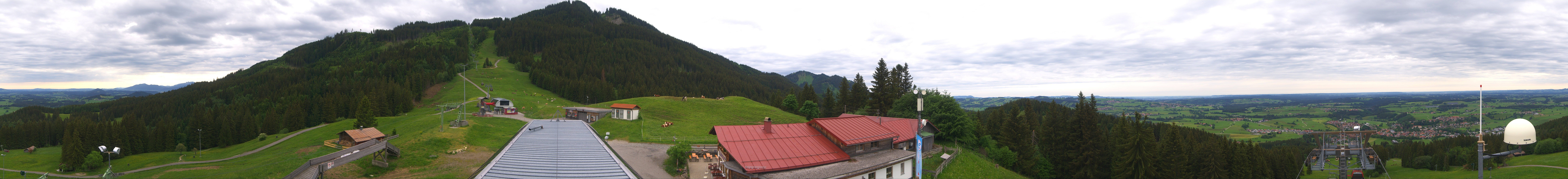 Archived image Webcam Middle station Nesselwang