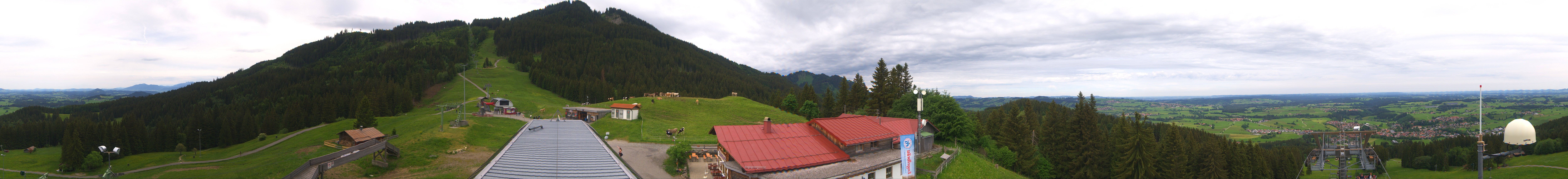 Archived image Webcam Middle station Nesselwang