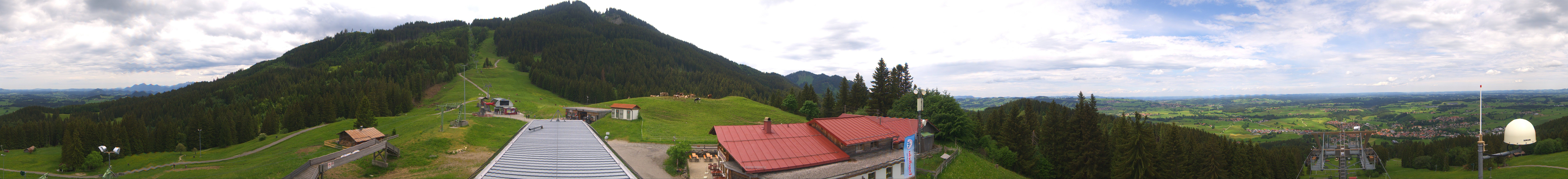 Archived image Webcam Middle station Nesselwang