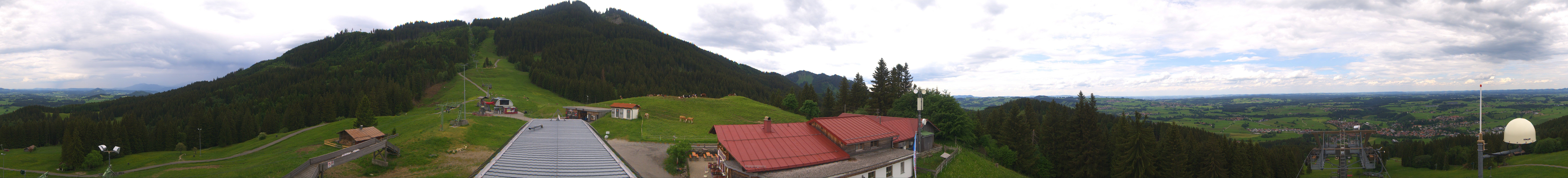 Archived image Webcam Middle station Nesselwang