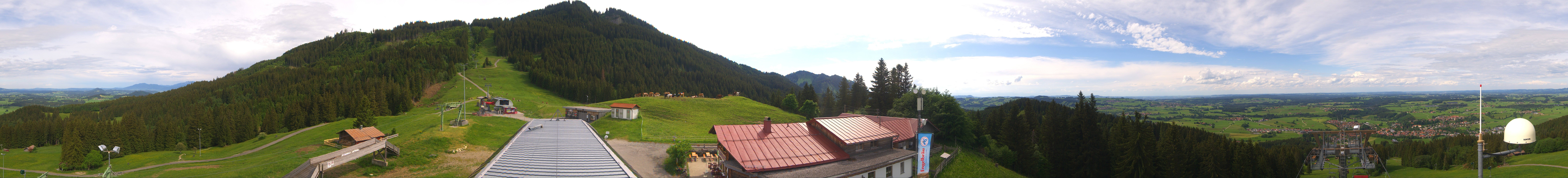 Archived image Webcam Middle station Nesselwang