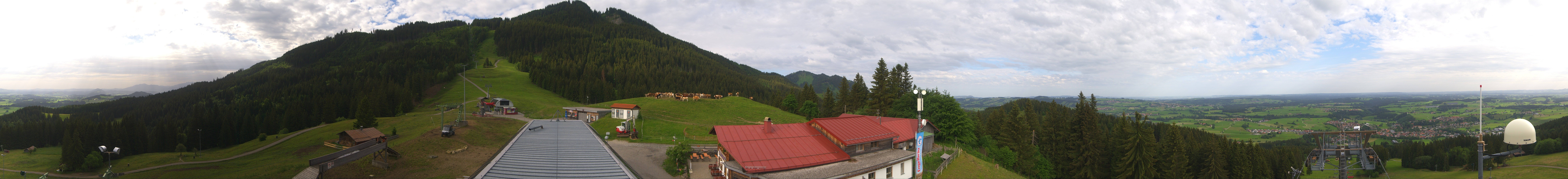 Archiv Foto Webcam Mittelstation Nesselwang