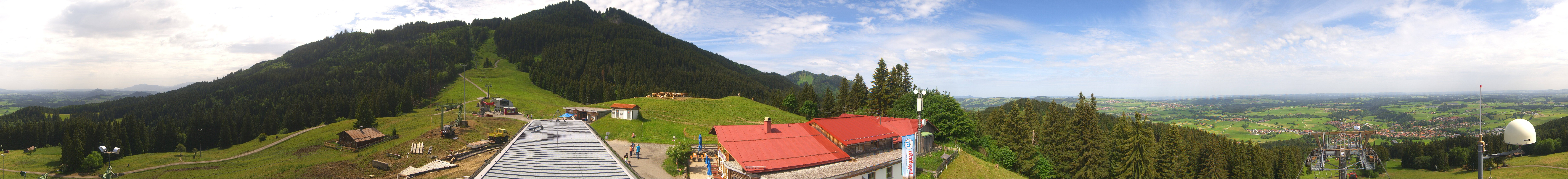 Archiv Foto Webcam Mittelstation Nesselwang