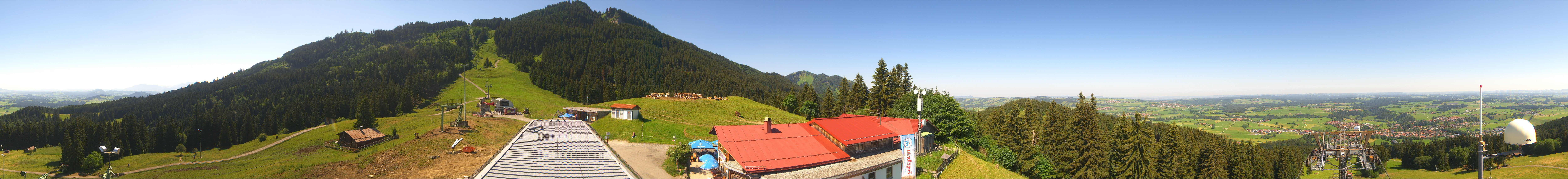 Archived image Webcam Middle station Nesselwang