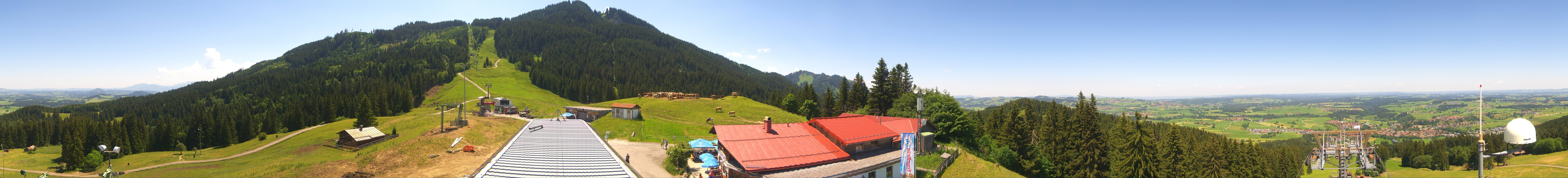 Archived image Webcam Middle station Nesselwang
