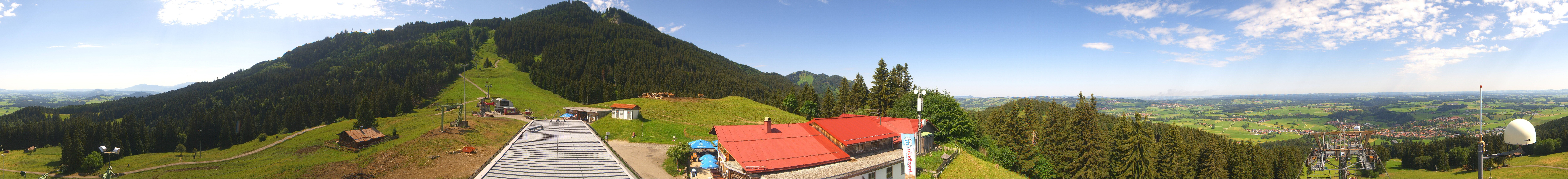 Archiv Foto Webcam Mittelstation Nesselwang
