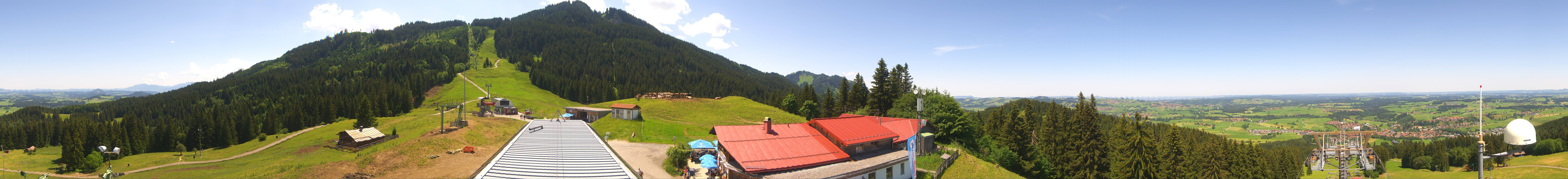 Archiv Foto Webcam Mittelstation Nesselwang