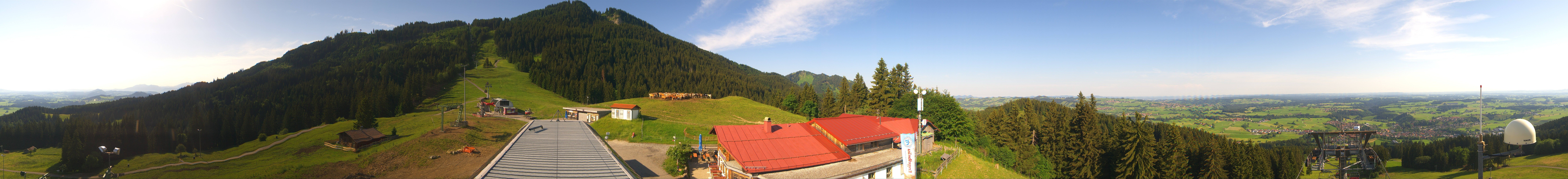 Archived image Webcam Middle station Nesselwang