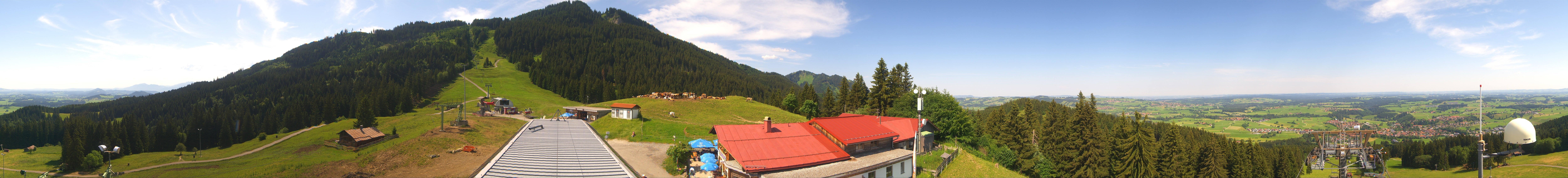 Archived image Webcam Middle station Nesselwang
