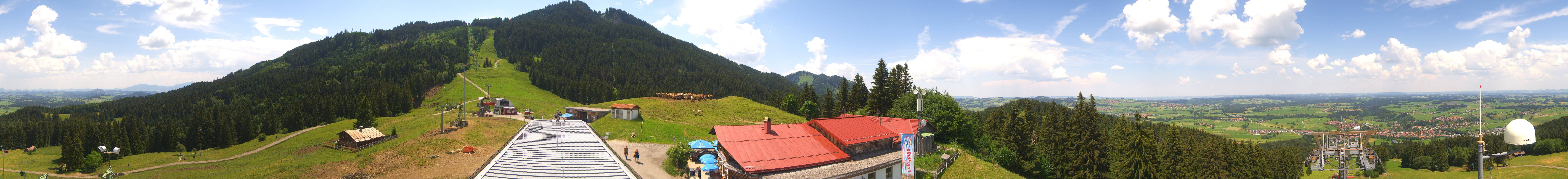 Archived image Webcam Middle station Nesselwang