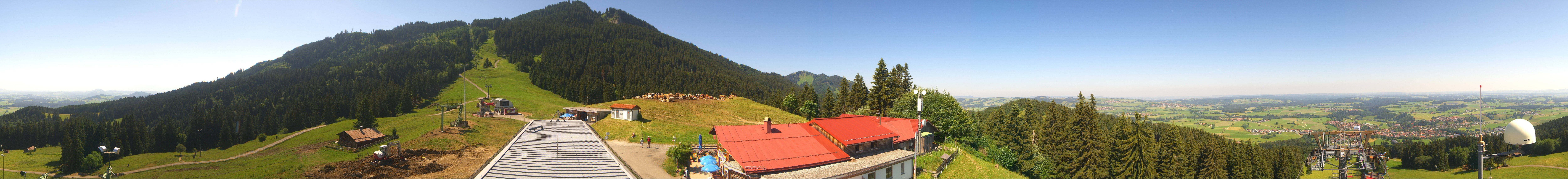 Archiv Foto Webcam Mittelstation Nesselwang