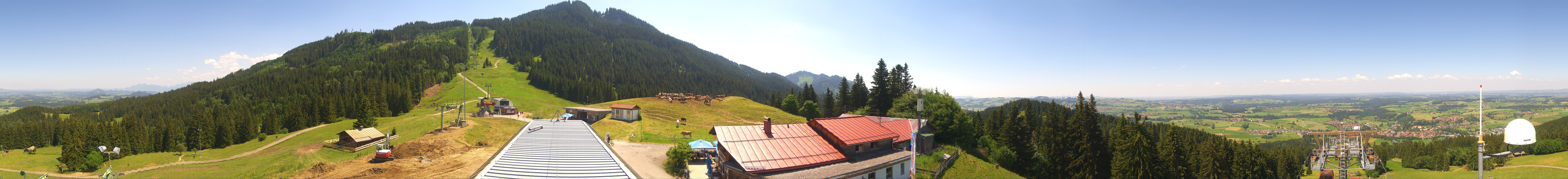 Archiv Foto Webcam Mittelstation Nesselwang