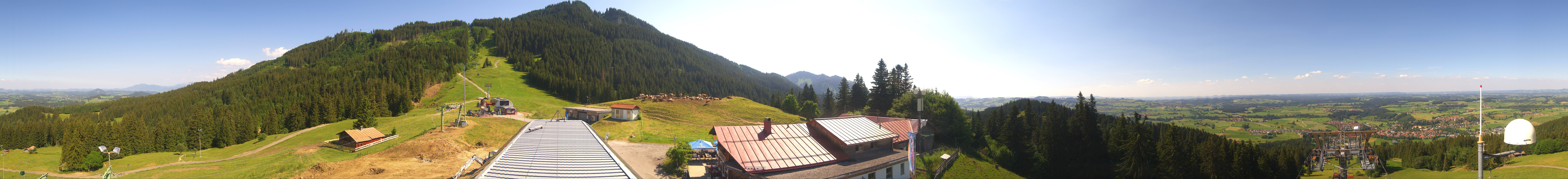 Archived image Webcam Middle station Nesselwang