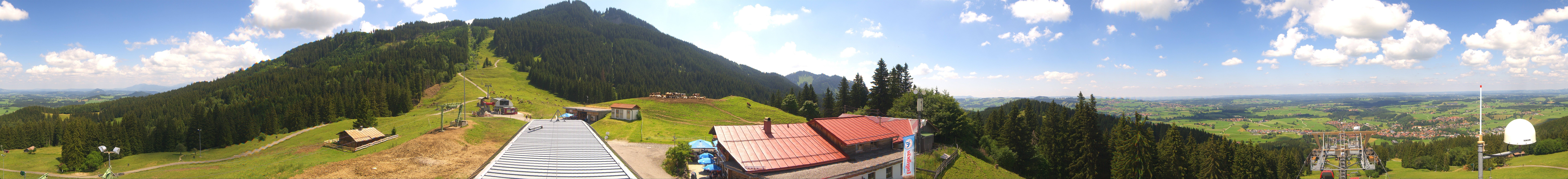 Archiv Foto Webcam Mittelstation Nesselwang