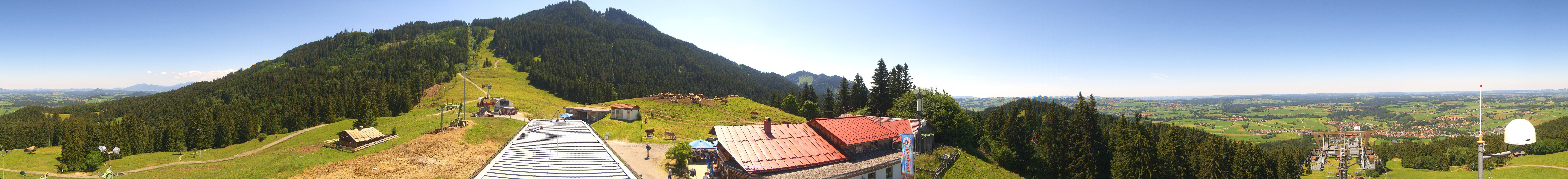 Archived image Webcam Middle station Nesselwang