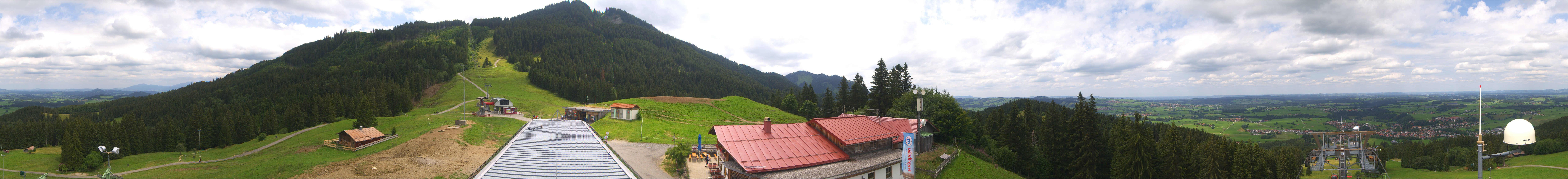Archived image Webcam Middle station Nesselwang