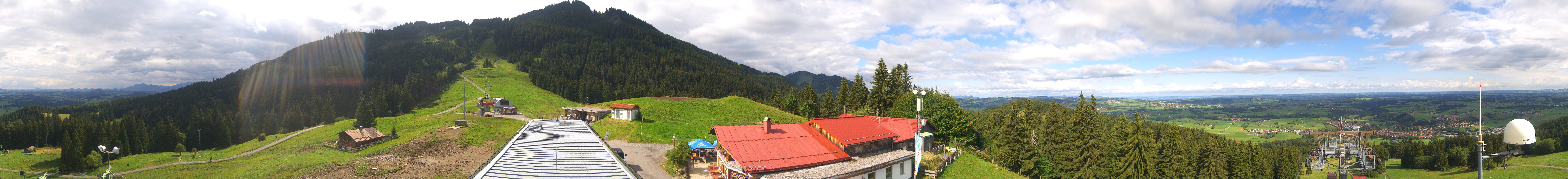 Archived image Webcam Middle station Nesselwang