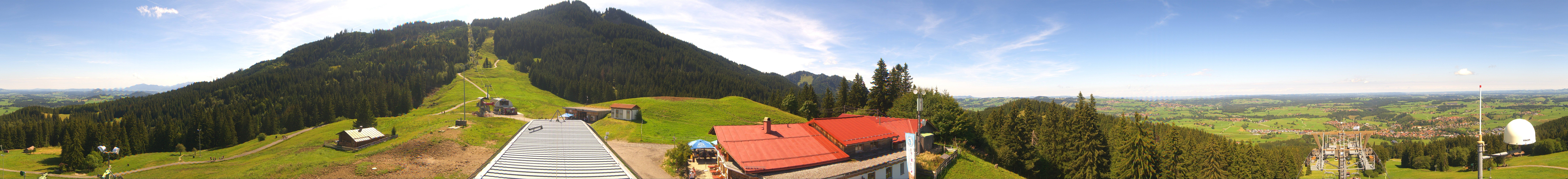 Archived image Webcam Middle station Nesselwang