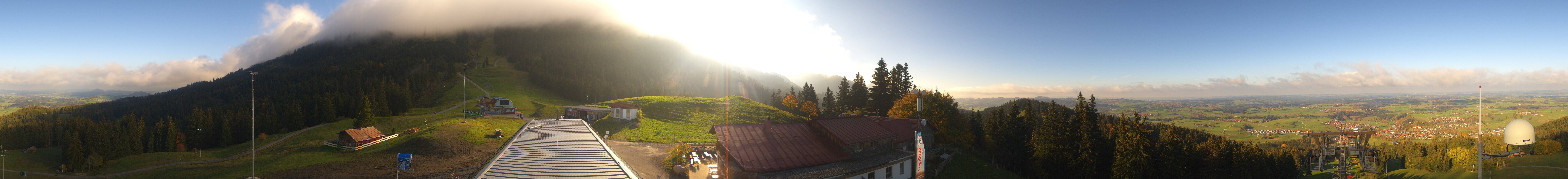 Archived image Webcam Middle station Nesselwang