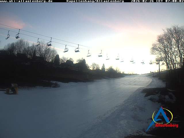 Archived image Webcam Altastenberg "Kapellenhang"