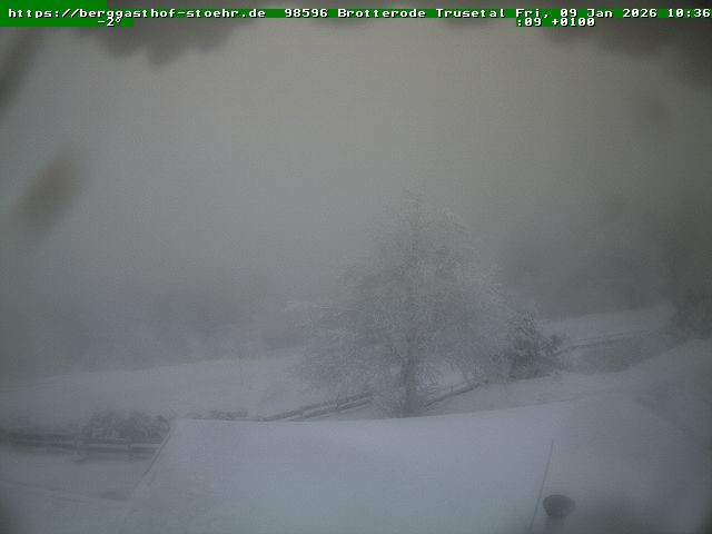 Archiv Foto Webcam Brotterode im Thüringer Wald