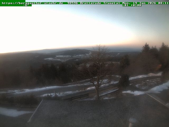 Archiv Foto Webcam Brotterode im Thüringer Wald