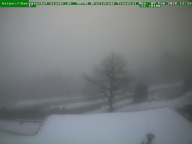 Archiv Foto Webcam Brotterode im Thüringer Wald