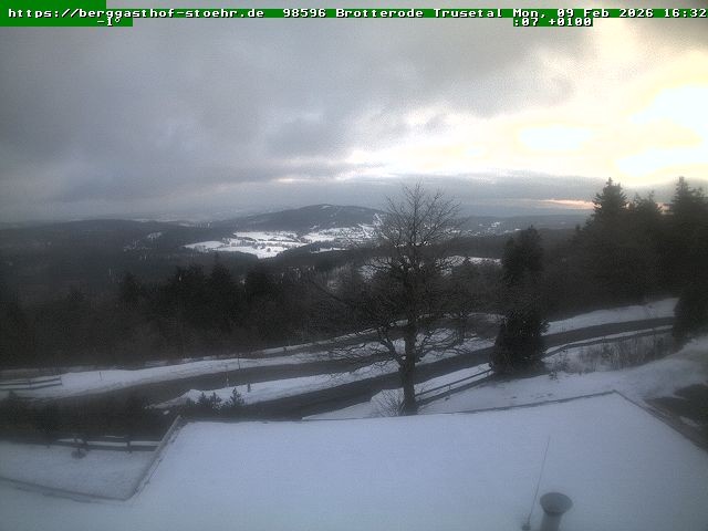 Archiv Foto Webcam Brotterode im Thüringer Wald